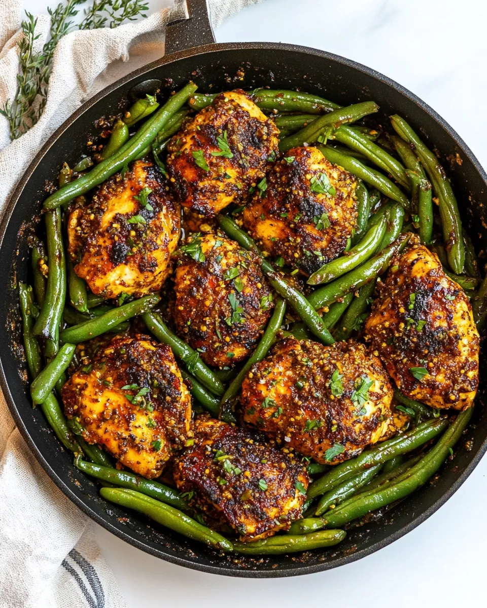 Classic Skillet Chicken and Green Beans recipe photo