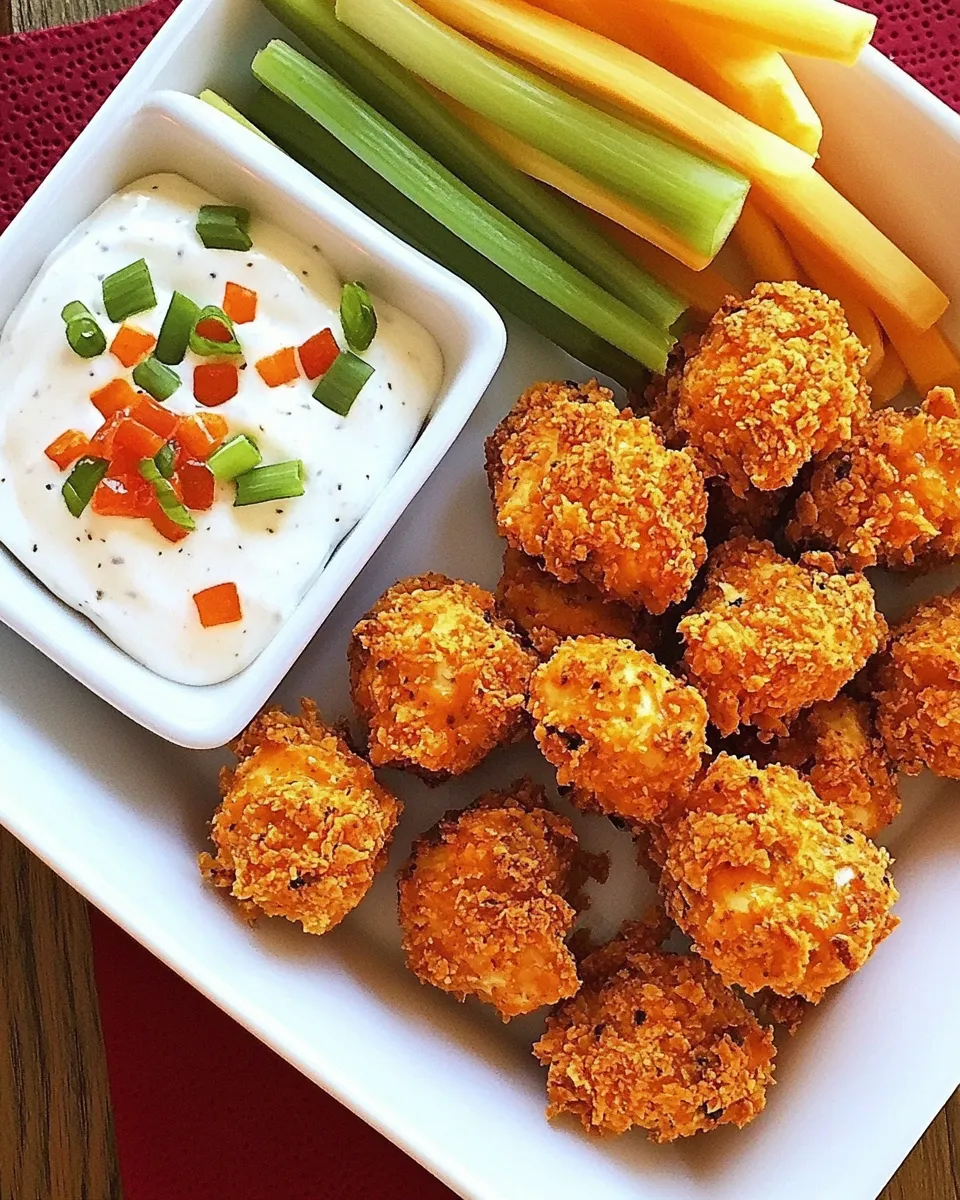 Homemade Skinny Buffalo Chicken Bites photo