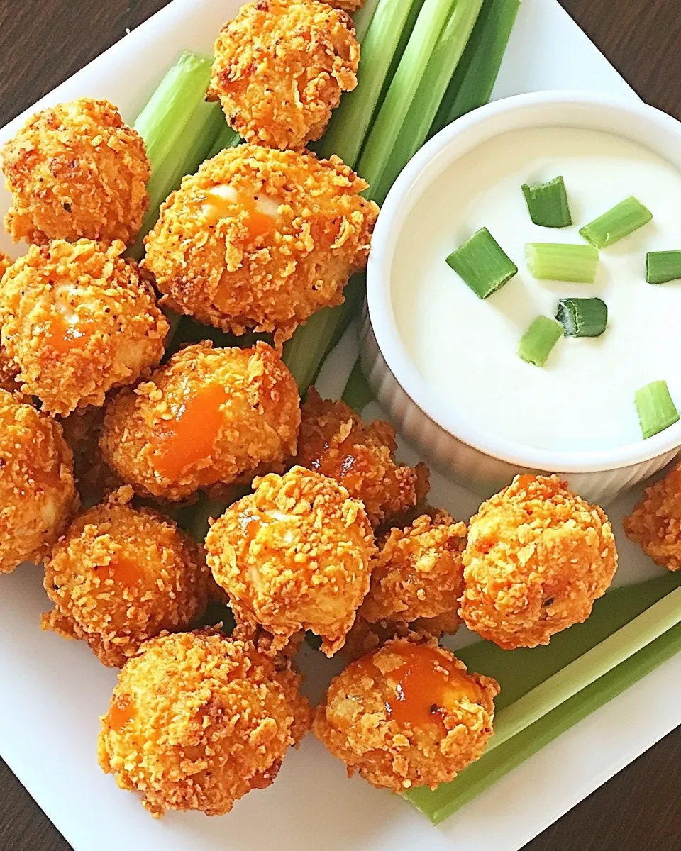 Easy Skinny Buffalo Chicken Bites recipe image