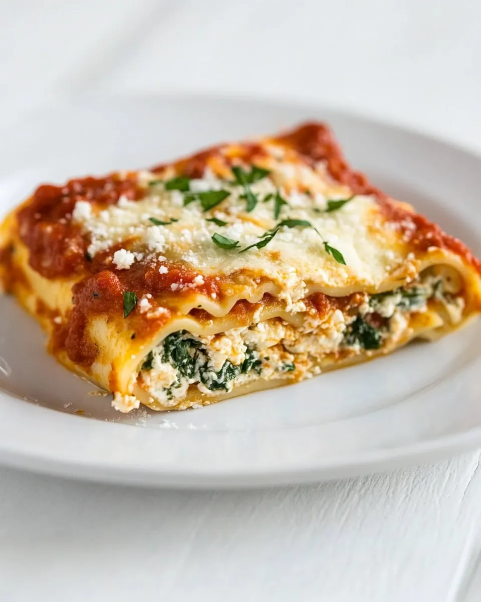 Easy Skinny Lasagna Rolls recipe photo