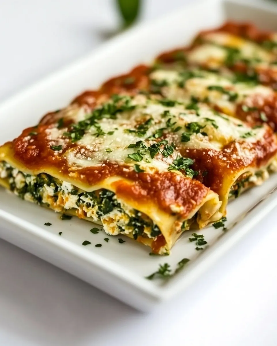 Delicious Skinny Lasagna Rolls dish photo