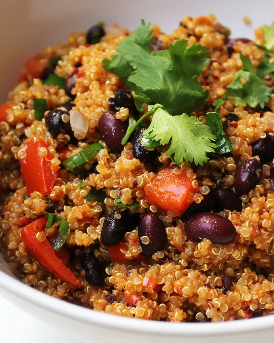 Delicious Skinny Quinoa with Black Beans recipe photo