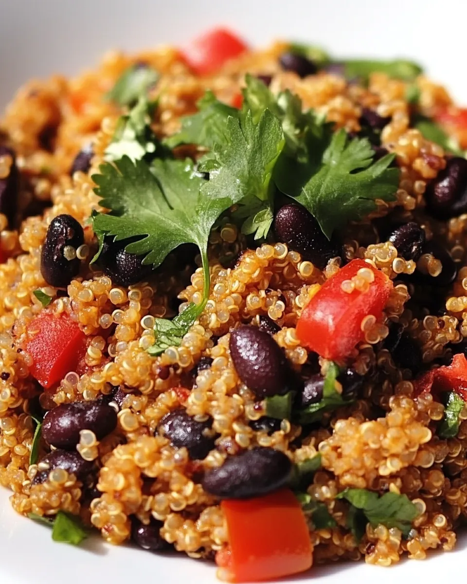 Easy Skinny Quinoa with Black Beans food shot