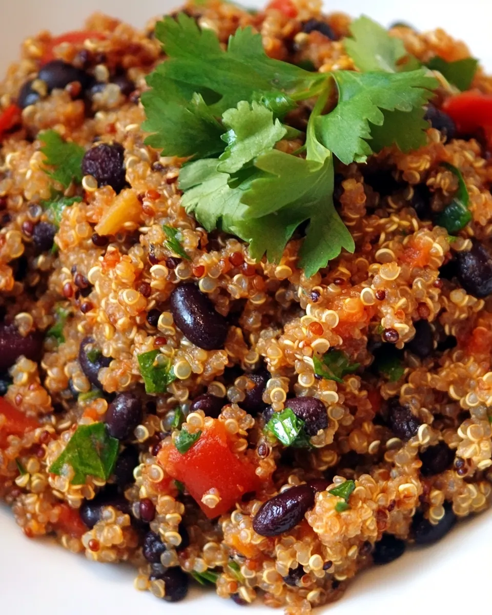 Classic Skinny Quinoa with Black Beans plate image
