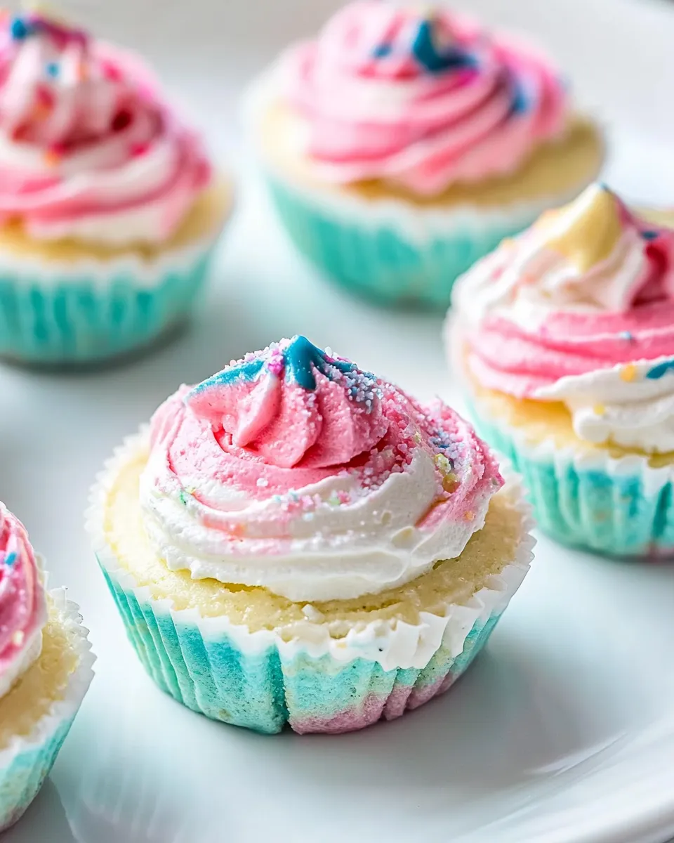 Easy Small-batch No-bake Unicorn Cheesecakes recipe photo