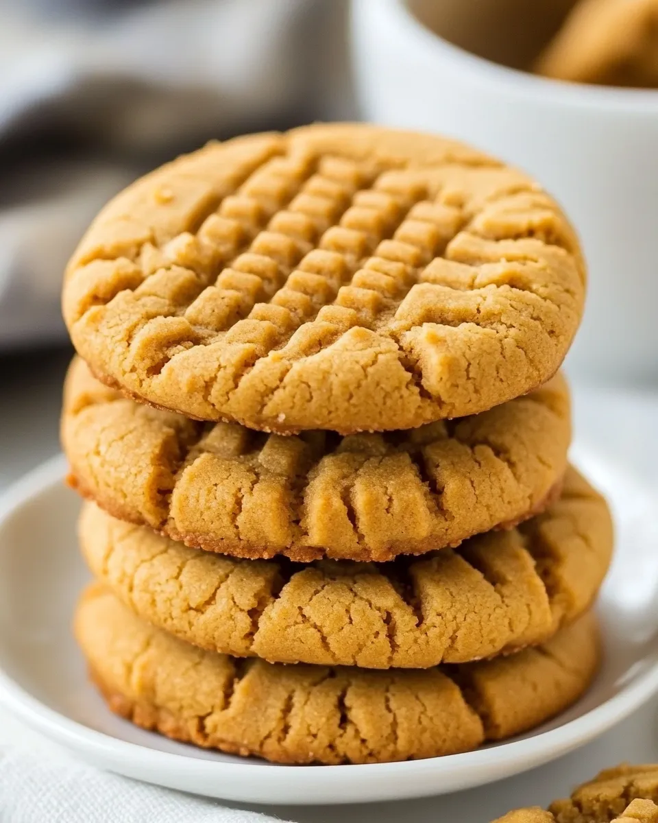 Easy Small-batch Peanut Butter Cookies food shot