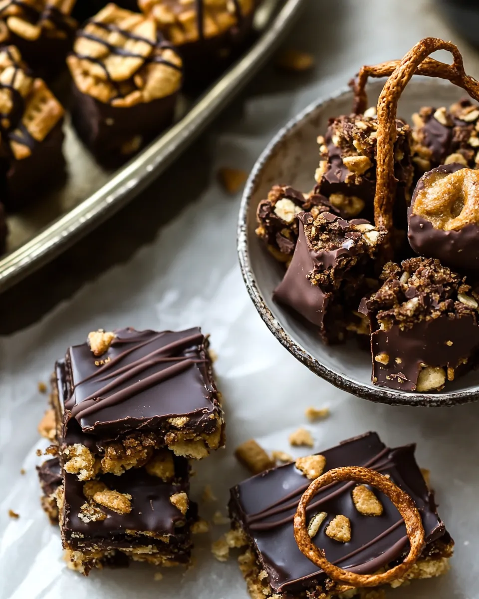 Delicious Snickerdoodle Peanut Butter Chocolate Chex Mix Bars. picture