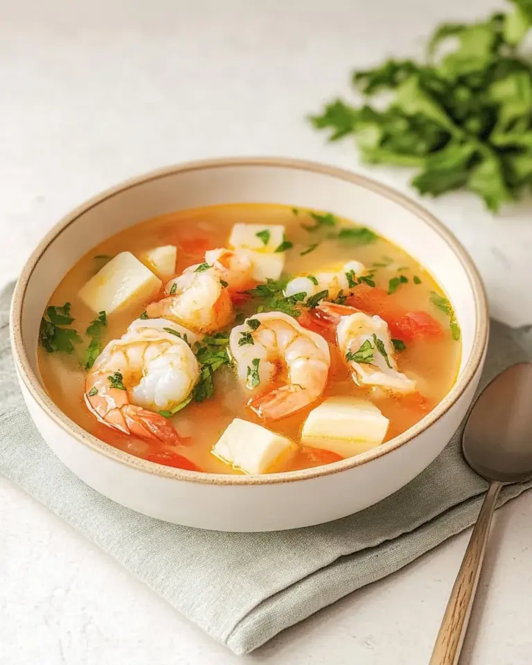 Homemade Sopa De Mariscos photo