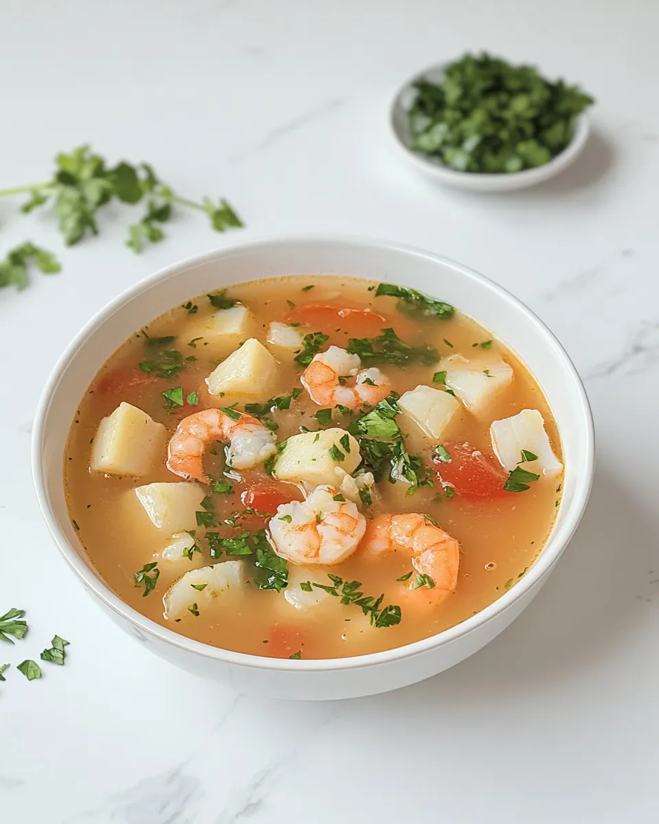 Classic Sopa De Mariscos recipe image