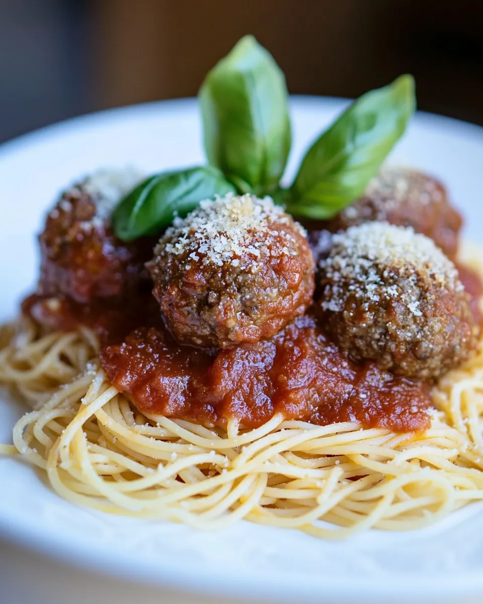 Easy Spaghetti and Meatballs Recipe shot