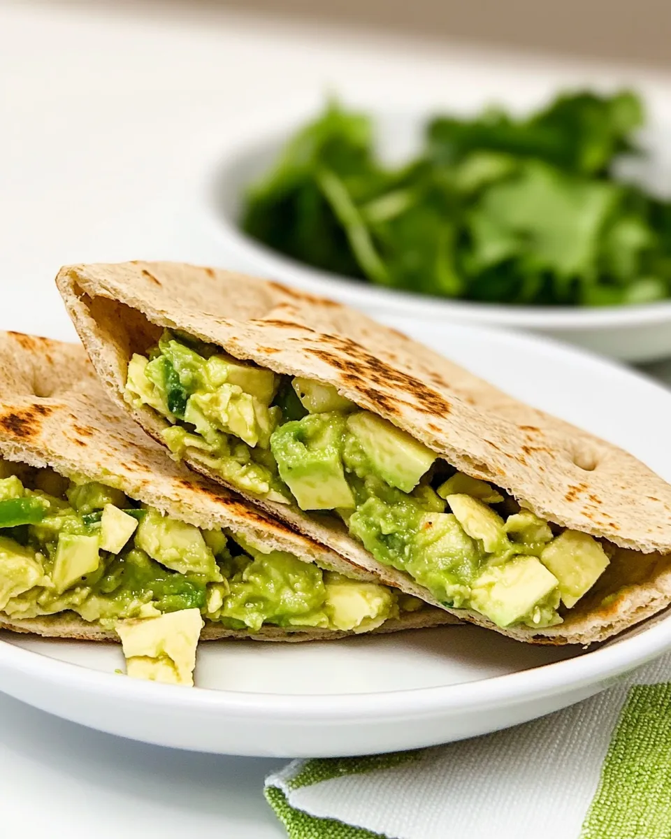 Easy Spicy Avocado in Low-Carb Pita Bread recipe photo