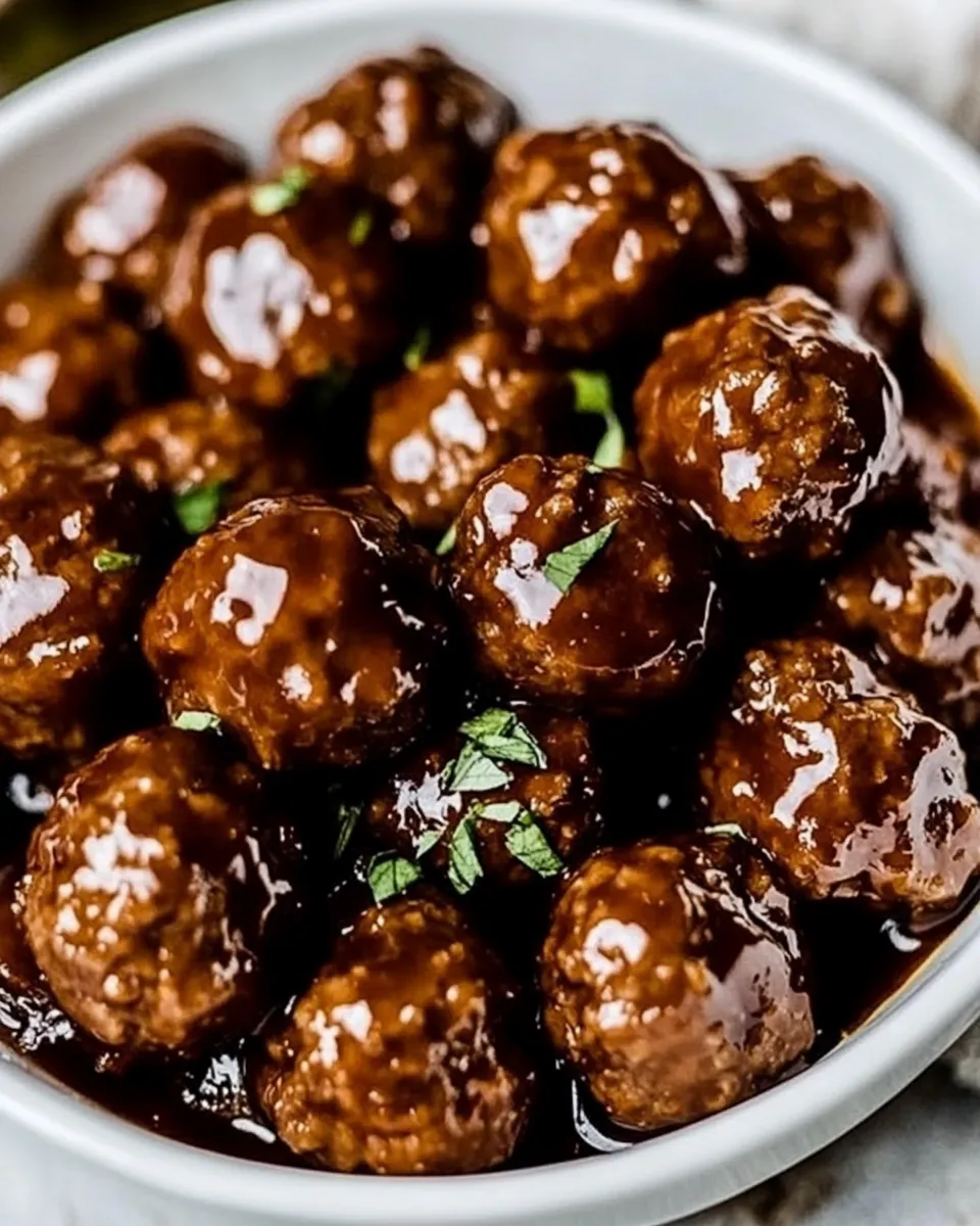 Classic Spicy Grape Meatballs dish photo