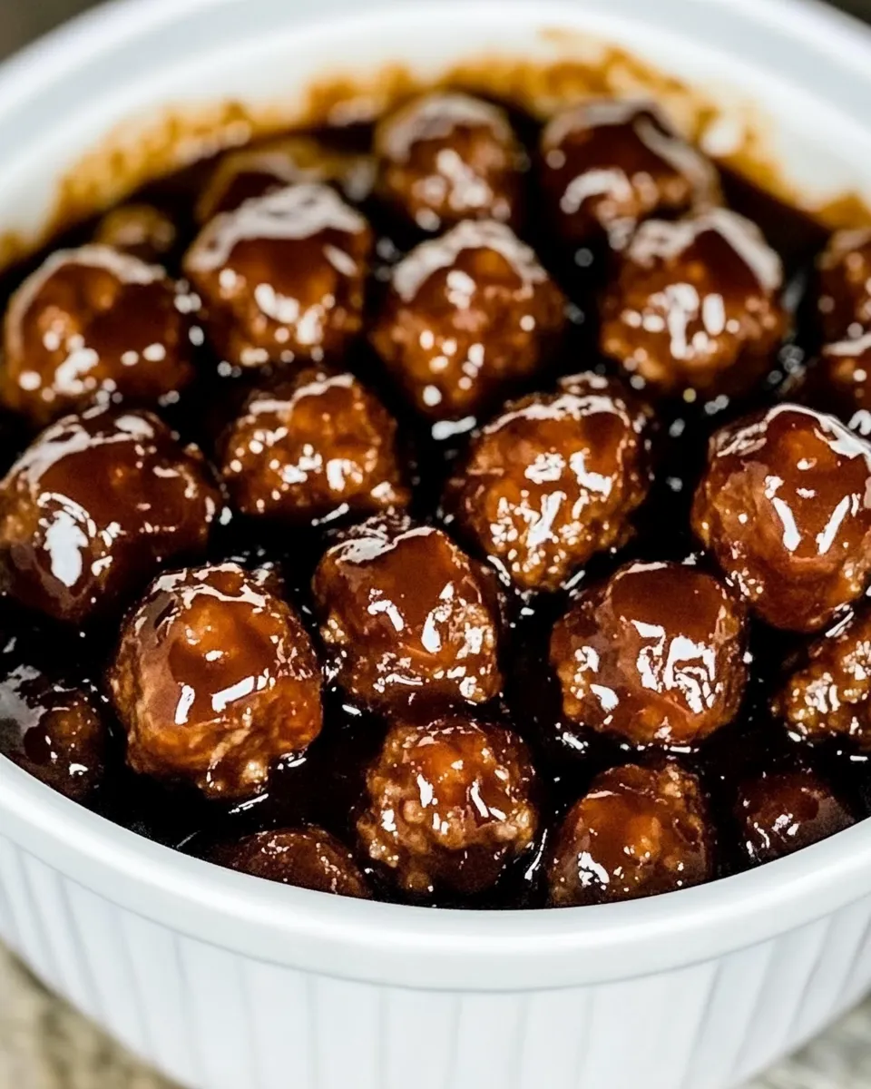 Delicious Spicy Grape Meatballs plate image