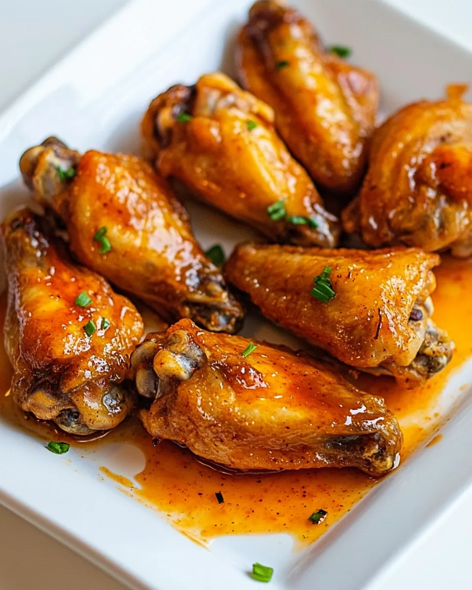 Homemade Sriracha Brown Sugar Baked Wings recipe photo