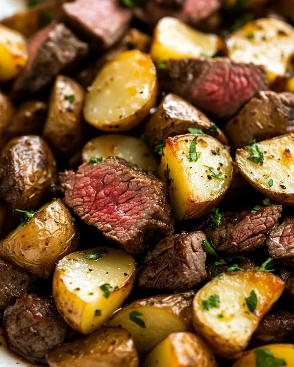 Easy Steak and Potatoes food shot
