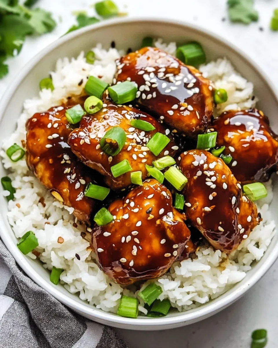 Delicious Sticky Asian Glazed Chicken dish photo