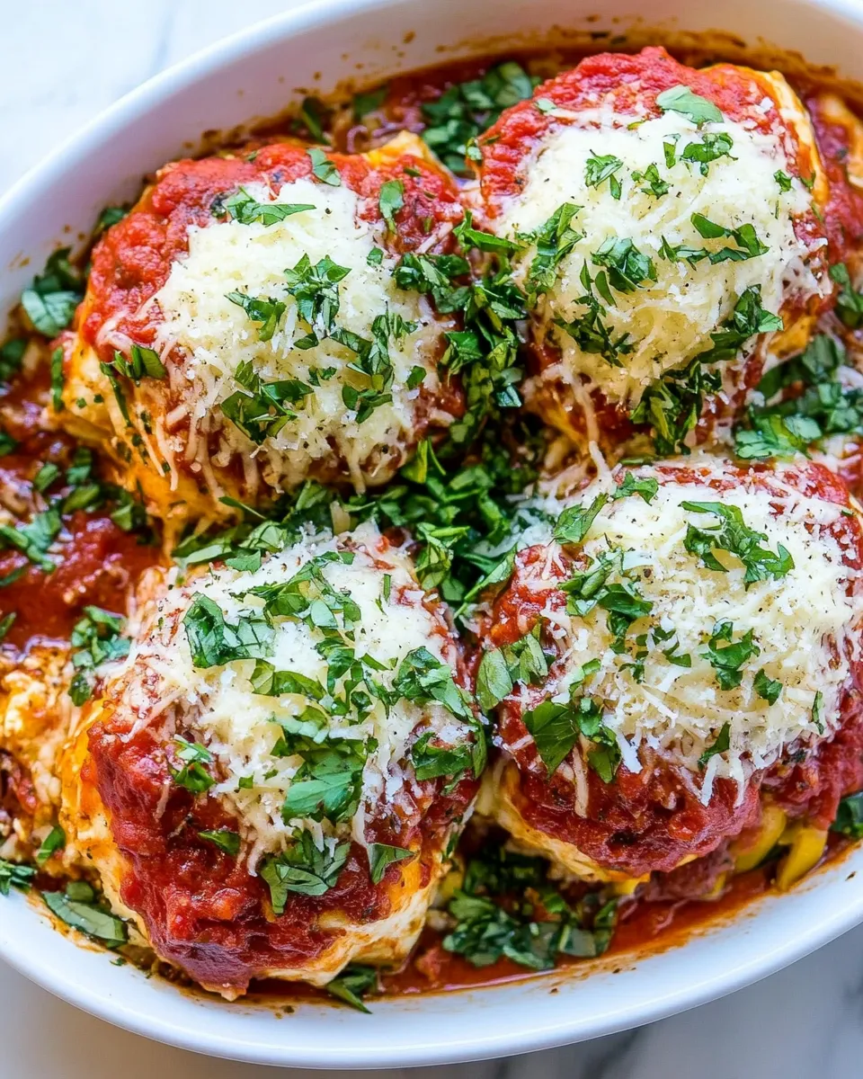 Classic Stuffed Chicken Parmesan Recipe (with GF Option) dish photo