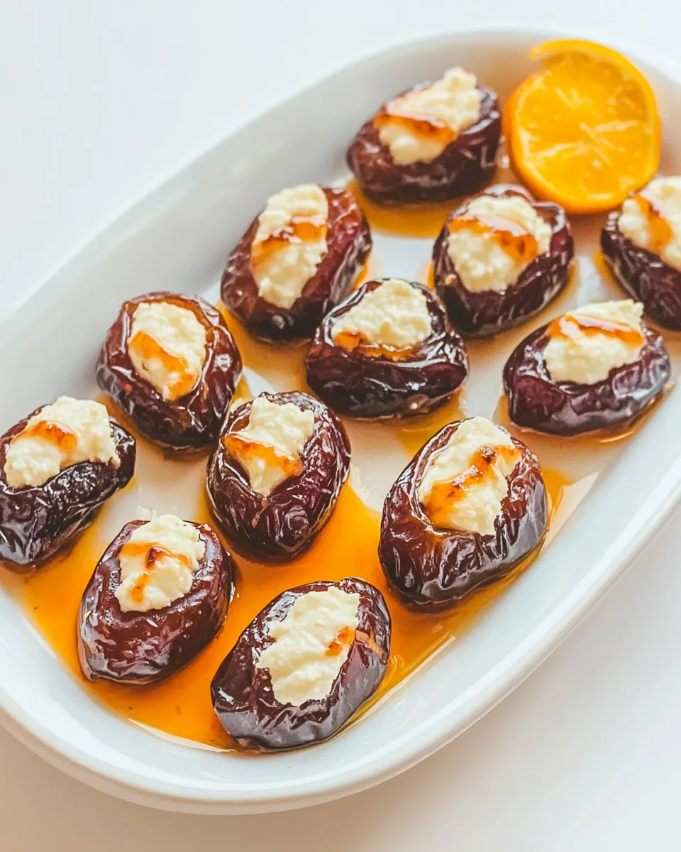Easy Stuffed Dates with Goat Cheese recipe photo