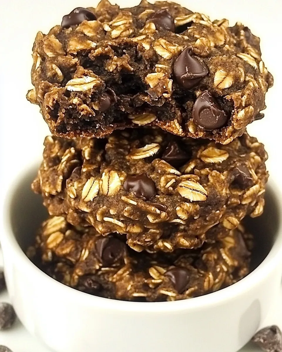Classic Sugar-Free Flourless Chocolate Oatmeal Cluster Cookies dish photo