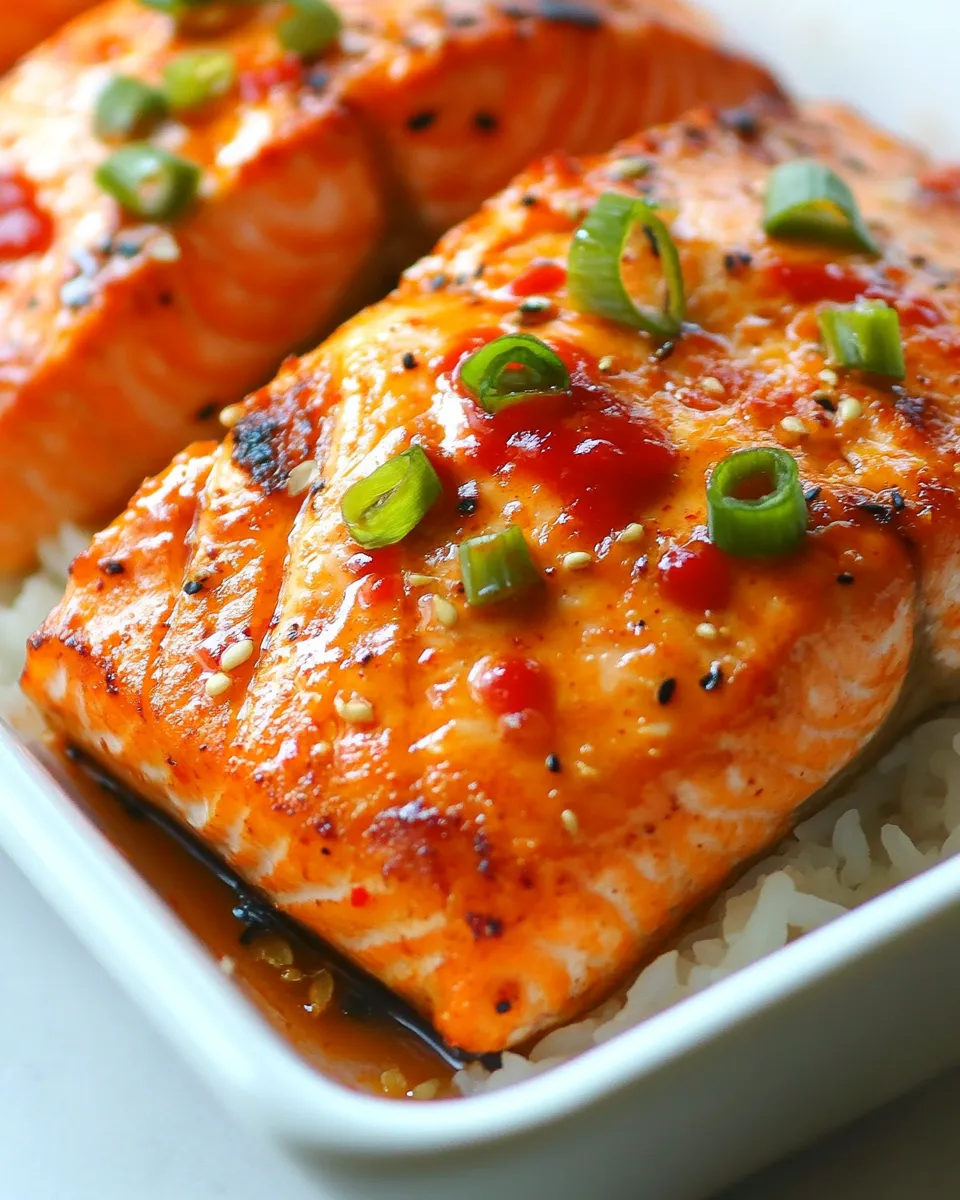 Classic Sunday Suppers: Sweet and Spicy Sriracha Baked Salmon image