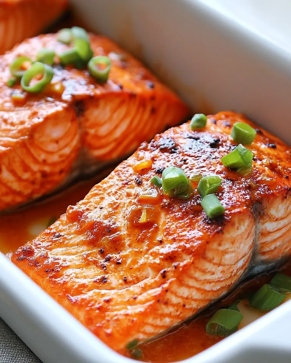 Easy Sunday Suppers: Sweet and Spicy Sriracha Baked Salmon recipe photo