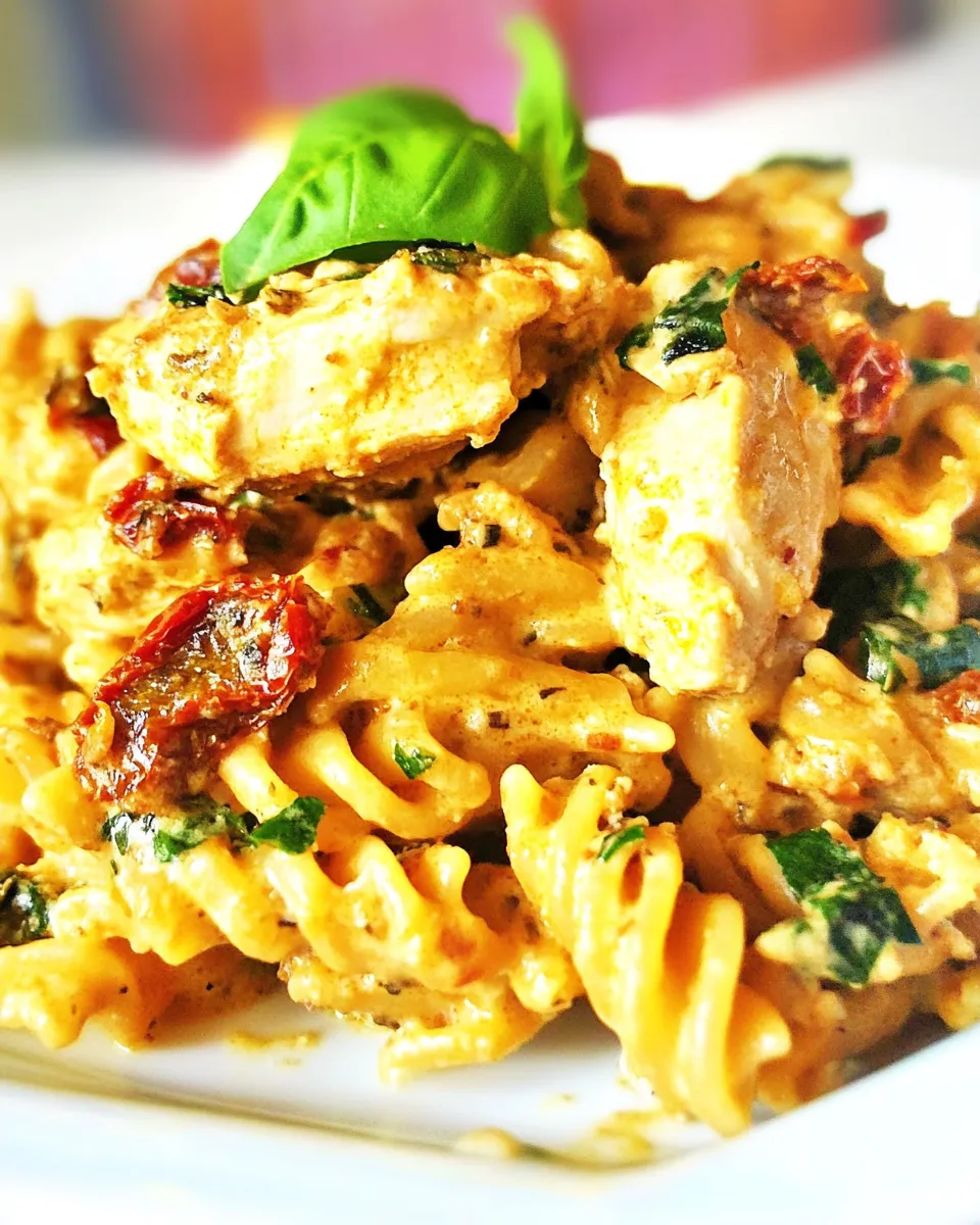 Homemade Sundried Tomato Chicken Pasta photo