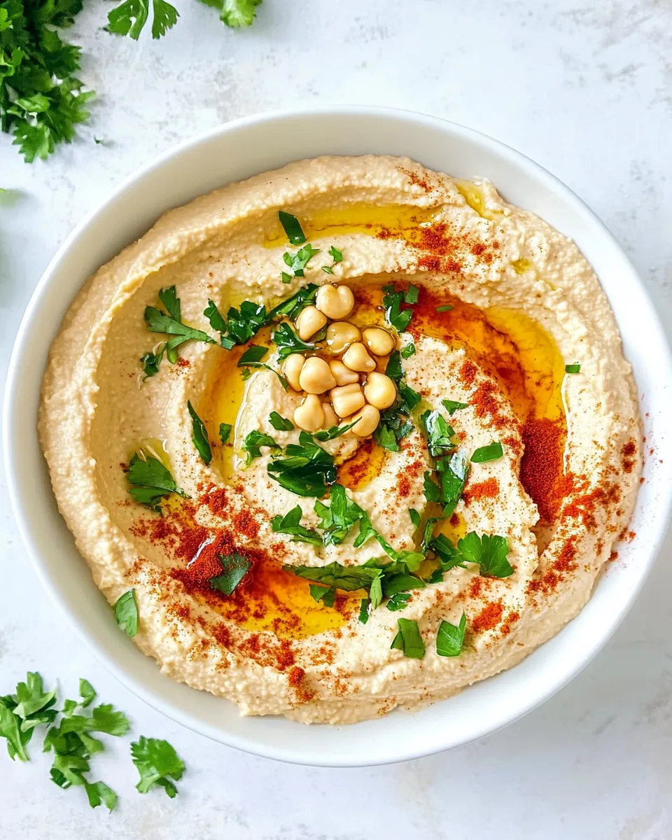 Classic Sunflower Seed Hummus (Without Tahini) recipe image