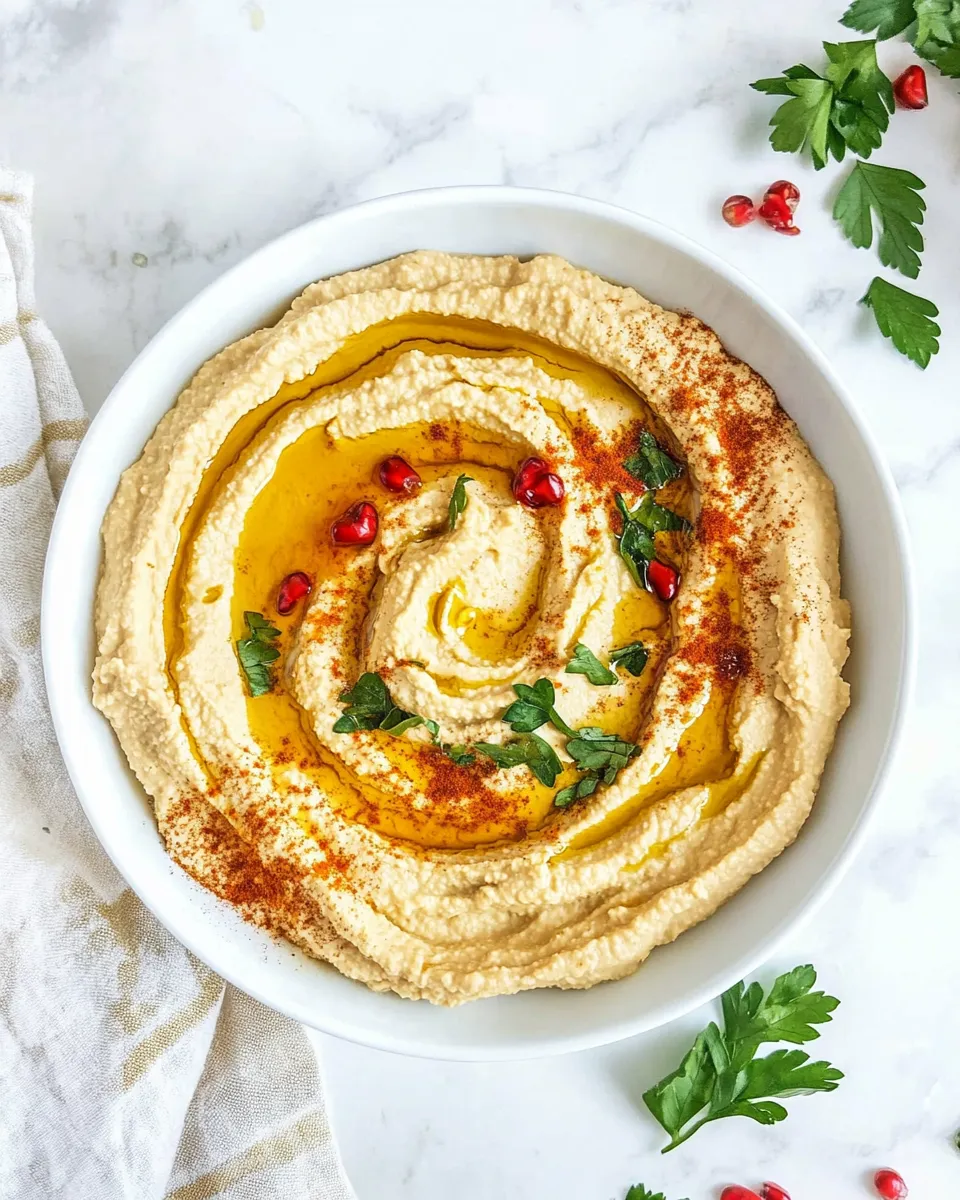 Easy Sunflower Seed Hummus (Without Tahini) dish photo