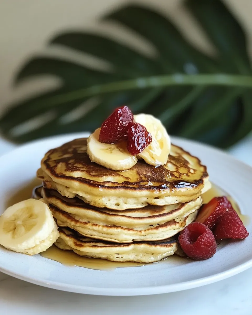 Homemade Super Easy Three-Ingredient Pancakes photo