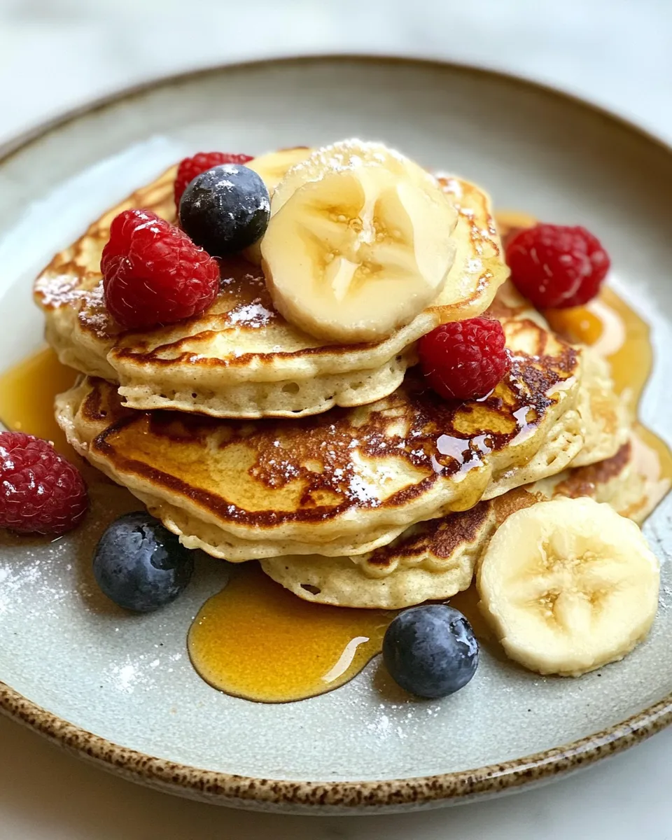 Delicious Super Easy Three-Ingredient Pancakes recipe photo
