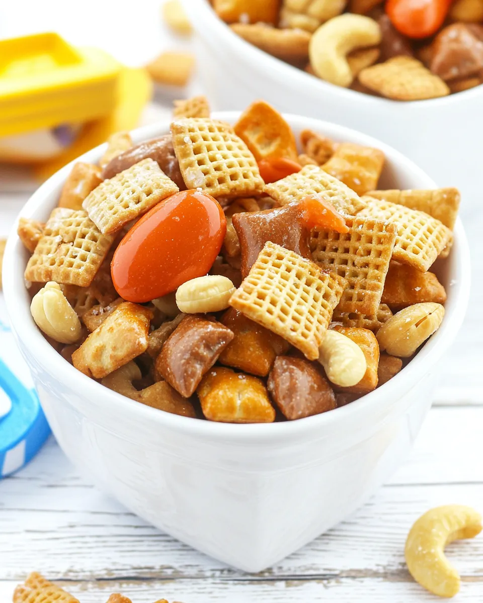 Easy Sweet & Salty Cashew Chex Mix recipe image