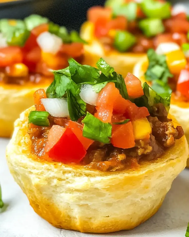 Homemade Taco Biscuit Cups recipe photo