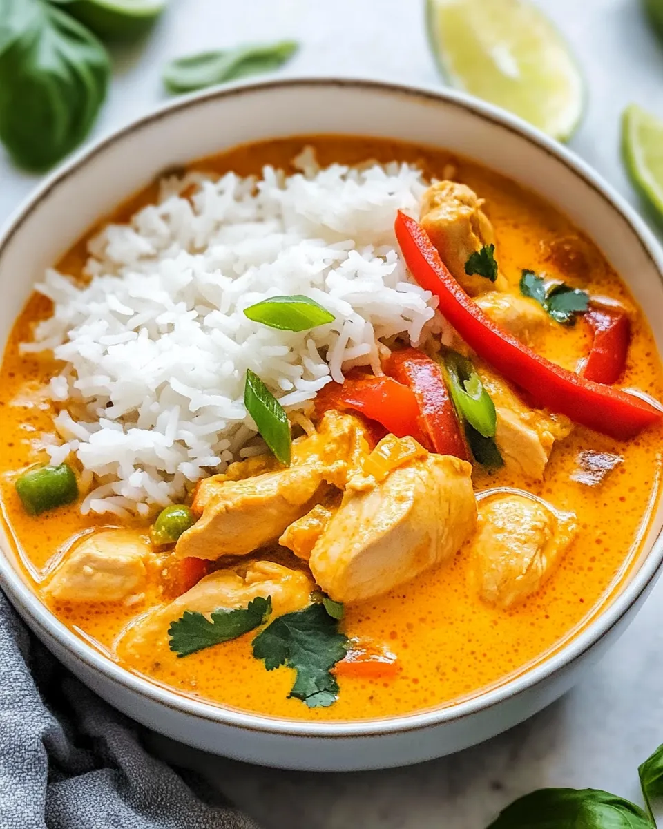 Homemade Thai Red Curry Chicken photo