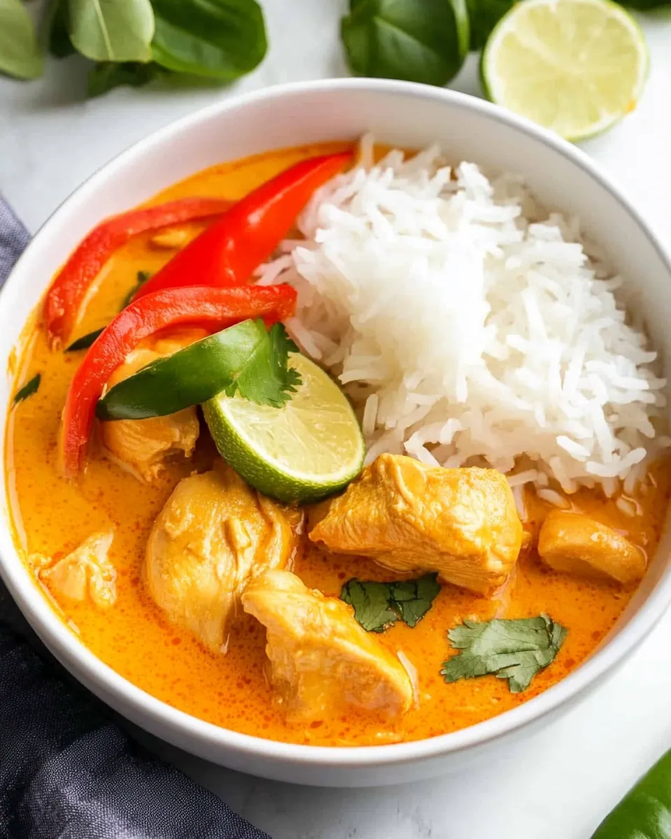 Delicious Thai Red Curry Chicken dish photo