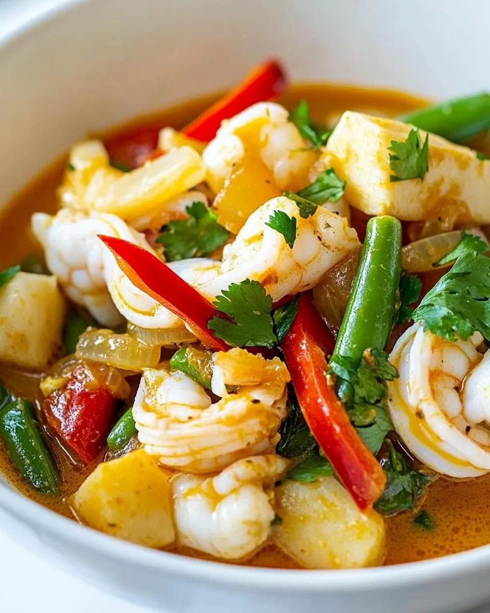 Homemade Thai Seafood Curry Recipe photo