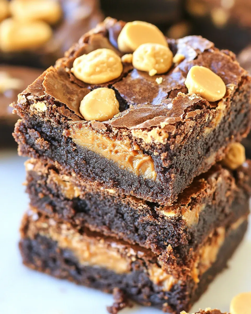Homemade The BEST Peanut Butter Brownies photo
