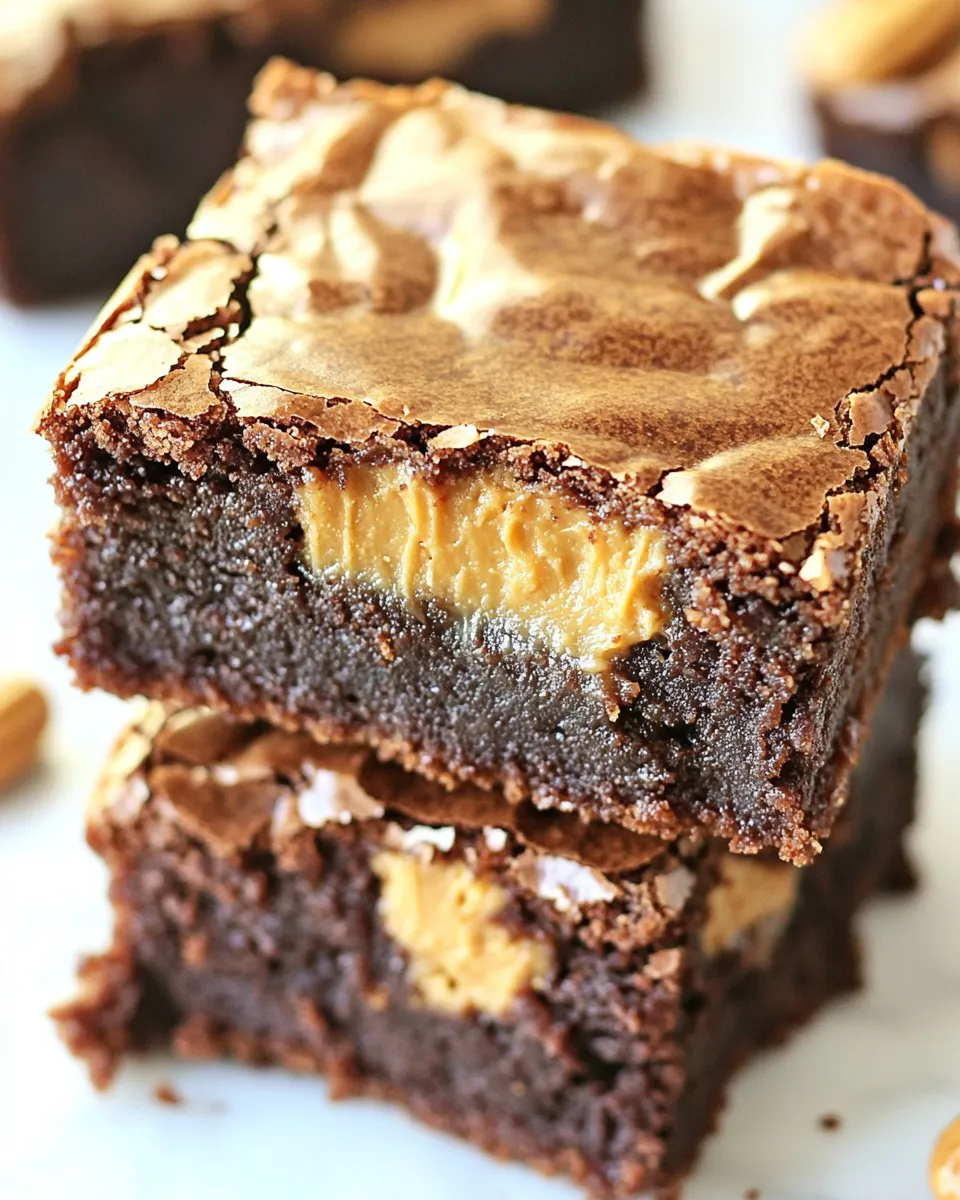 Easy The BEST Peanut Butter Brownies recipe photo