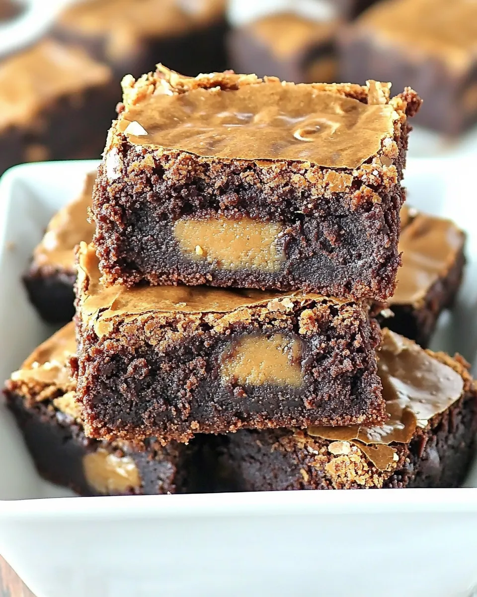 Delicious The BEST Peanut Butter Brownies dish photo