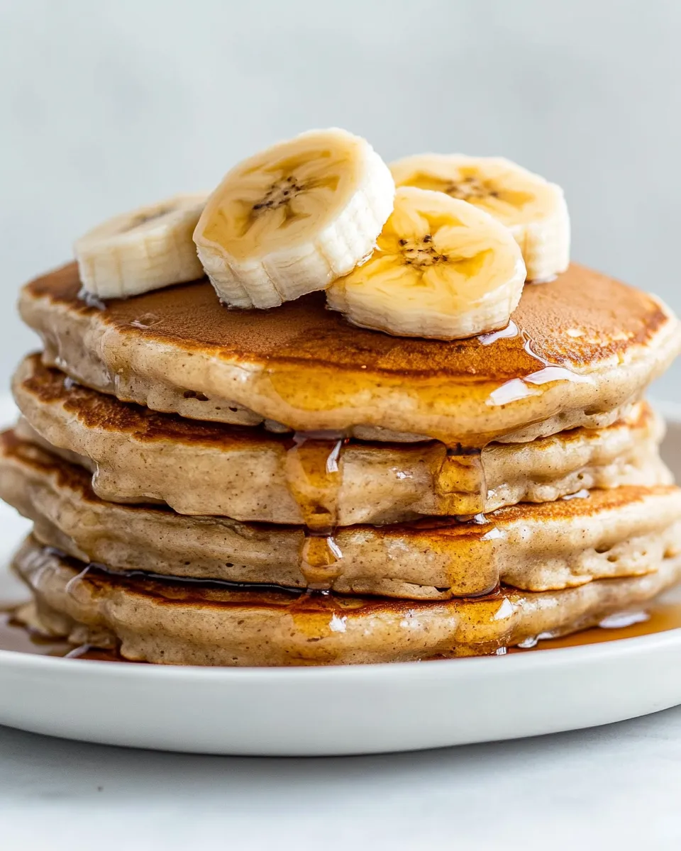 Easy The Best Banana Pancakes food shot