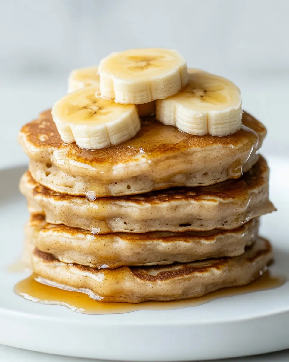 Delicious The Best Banana Pancakes plate image