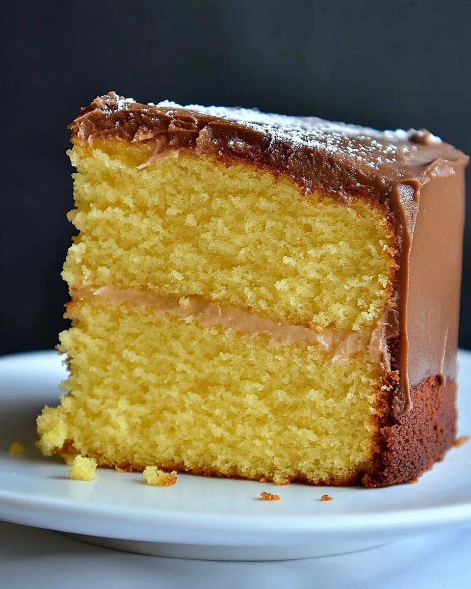Delicious The Best Classic Yellow Cake Recipe food shot