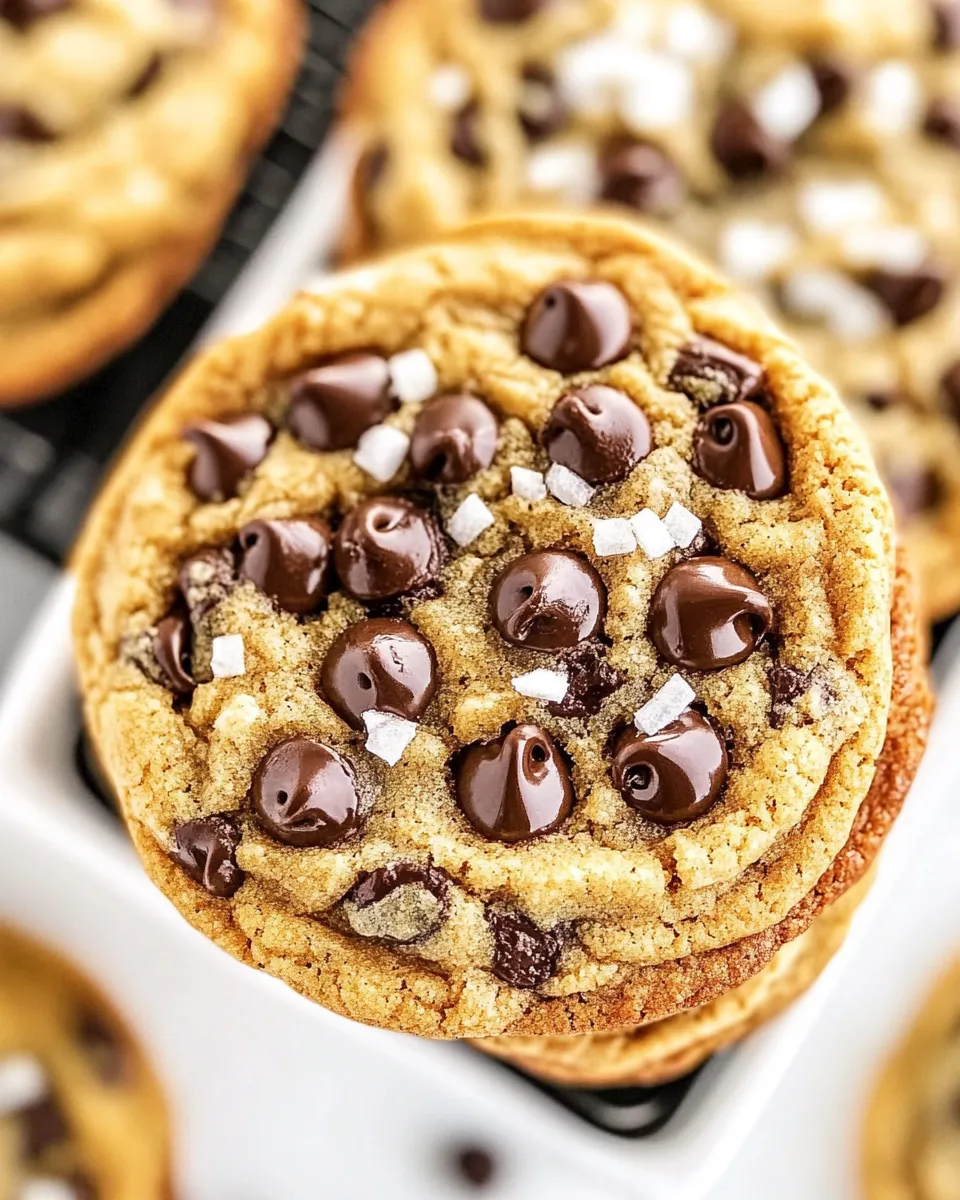 Easy The Best GIANT Chocolate Chip Cookies food shot