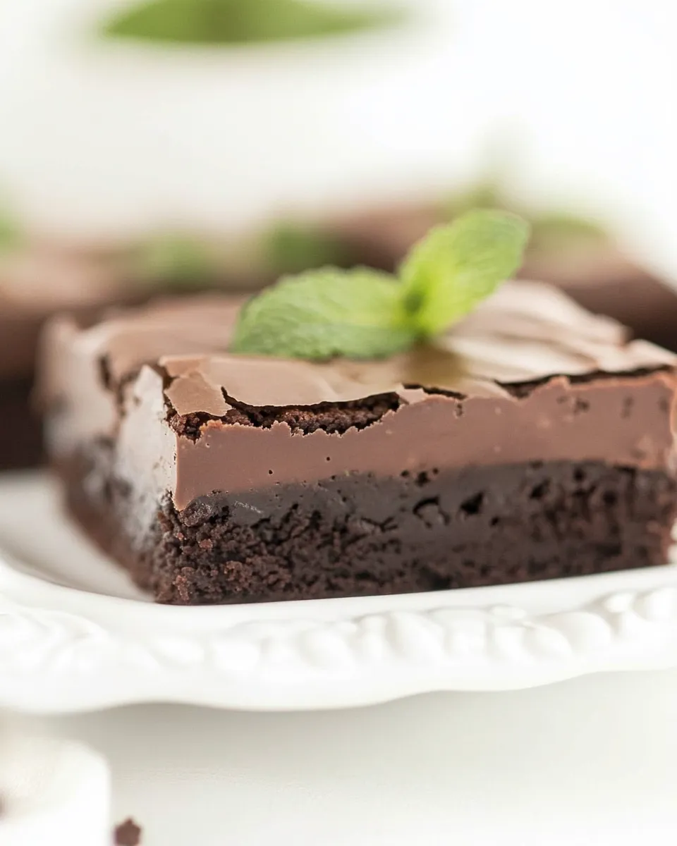 Classic Thin Mint Truffle Brownies image