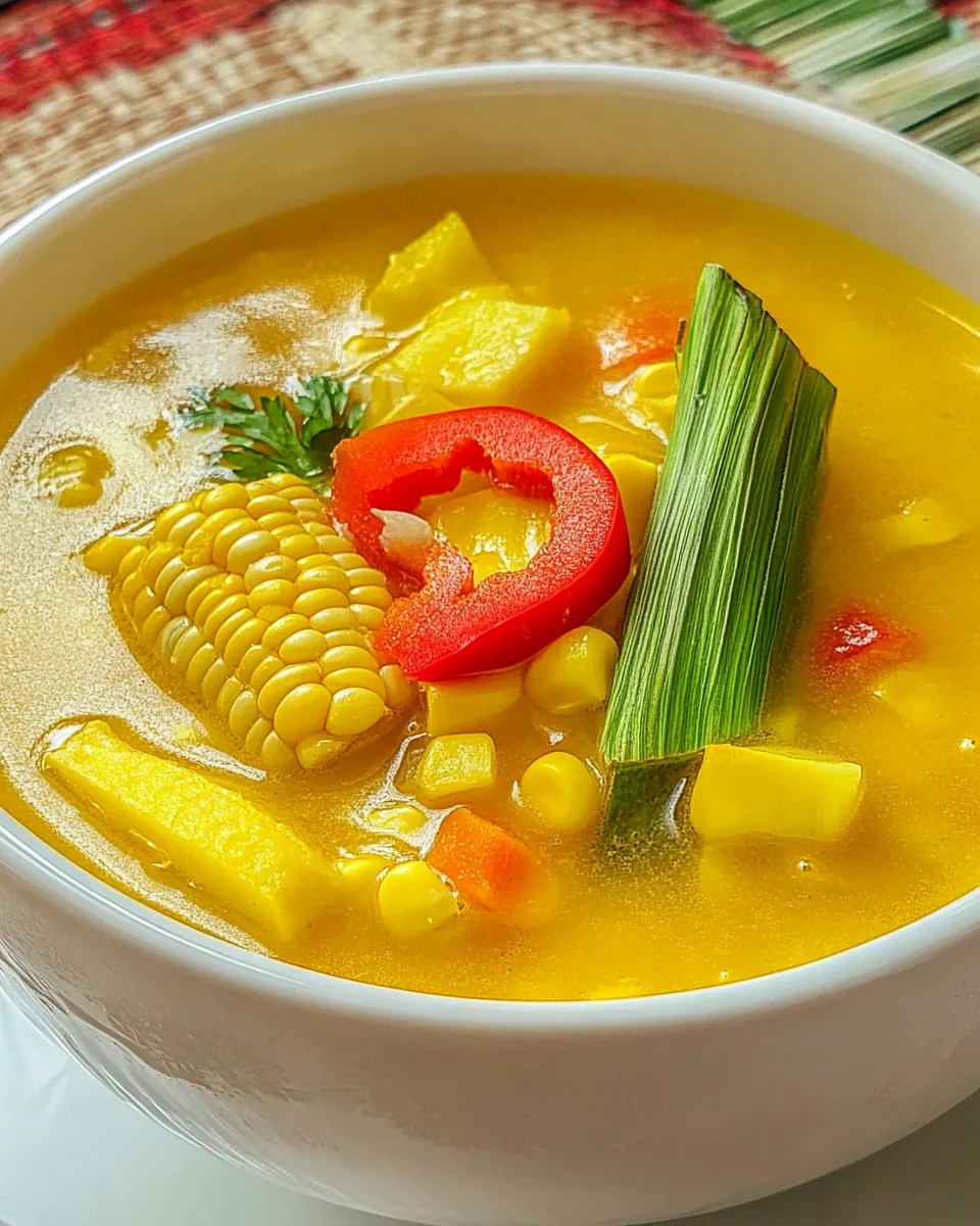 Homemade Trinidad Corn Soup recipe photo