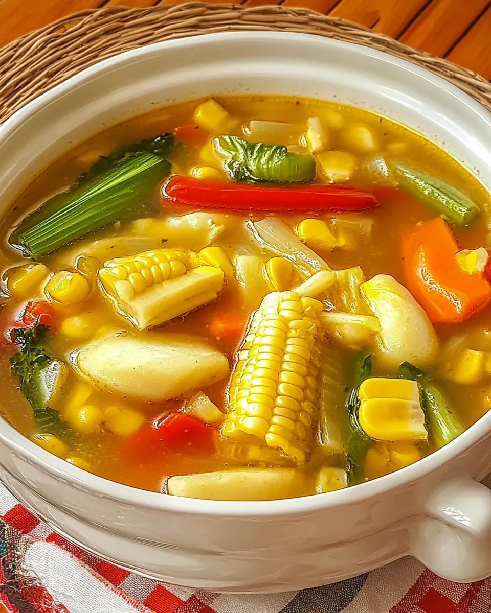 Classic Trinidad Corn Soup dish photo