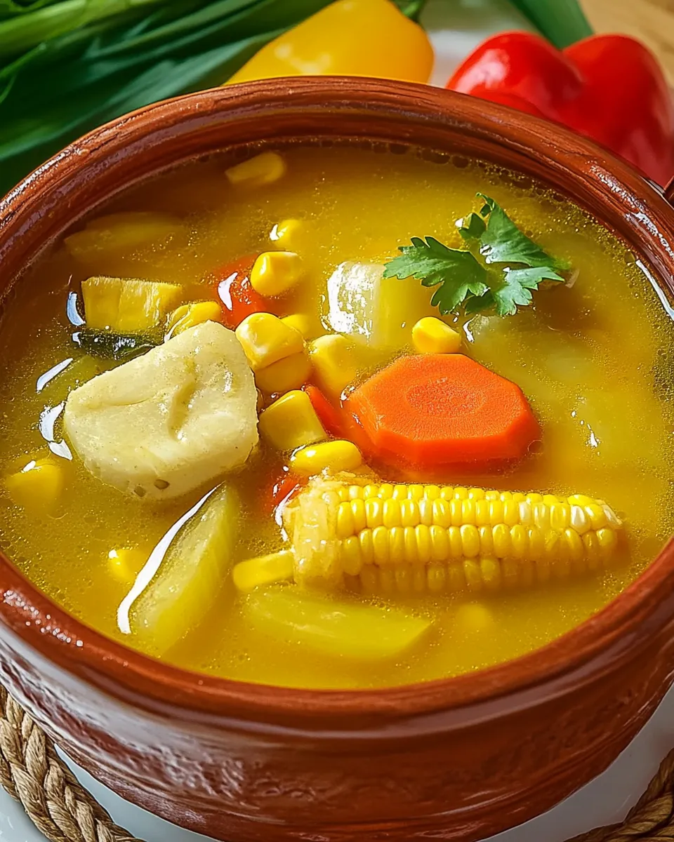 Easy Trinidad Corn Soup food shot