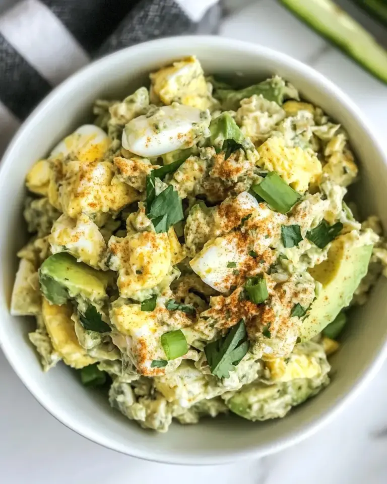 Homemade Tuna Avocado Egg Salad recipe photo