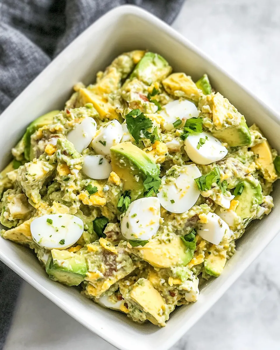 Classic Tuna Avocado Egg Salad dish photo