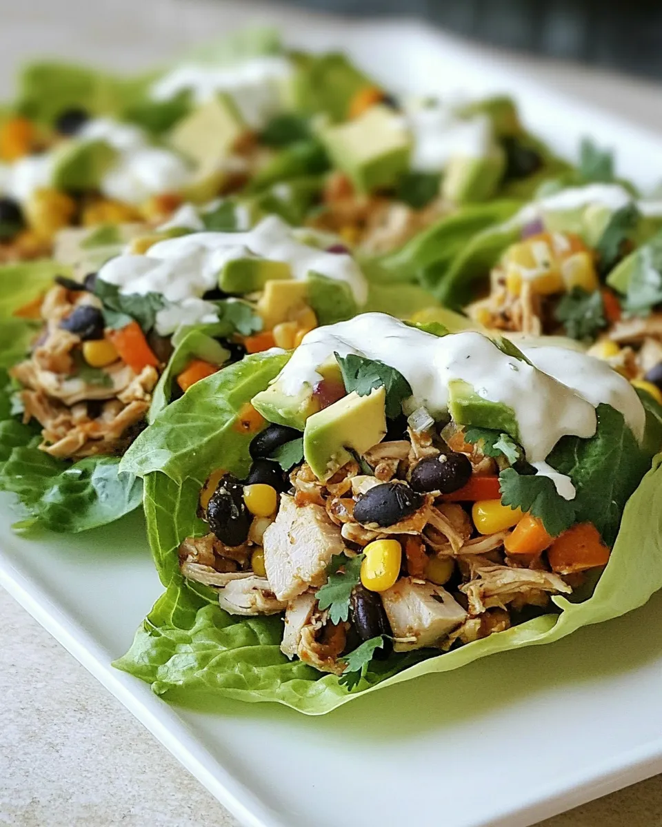 Easy Turkey Santa Fe Lettuce Wraps recipe photo