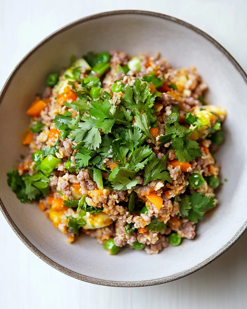 Classic Turkey Sausage Egg Roll Bowl dish photo